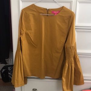 Yellow Bell Sleeve top